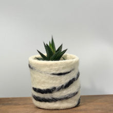 Load image into Gallery viewer, W&amp;B Stripe Felt Pot
