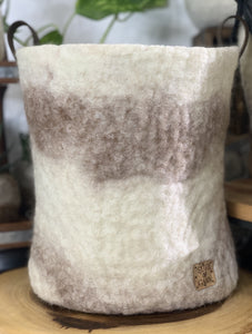 Felt Faded Stripe Basket