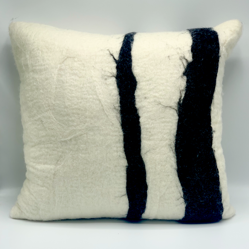Pathways - Felted Pillow
